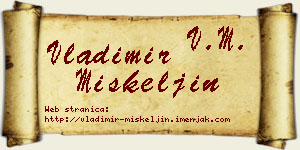 Vladimir Miškeljin vizit kartica